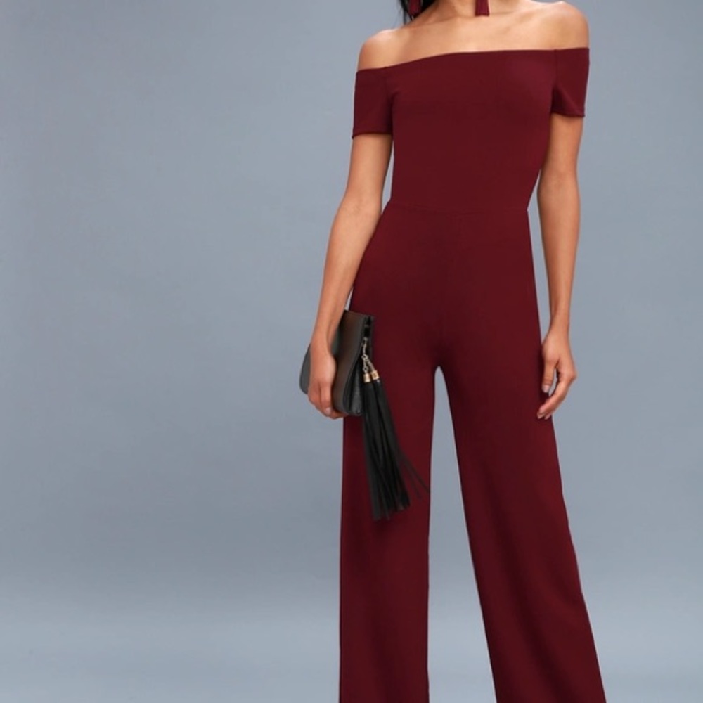 Maroon jumpsuit